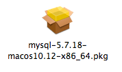 Install MySQL on Macbook Pro package installer