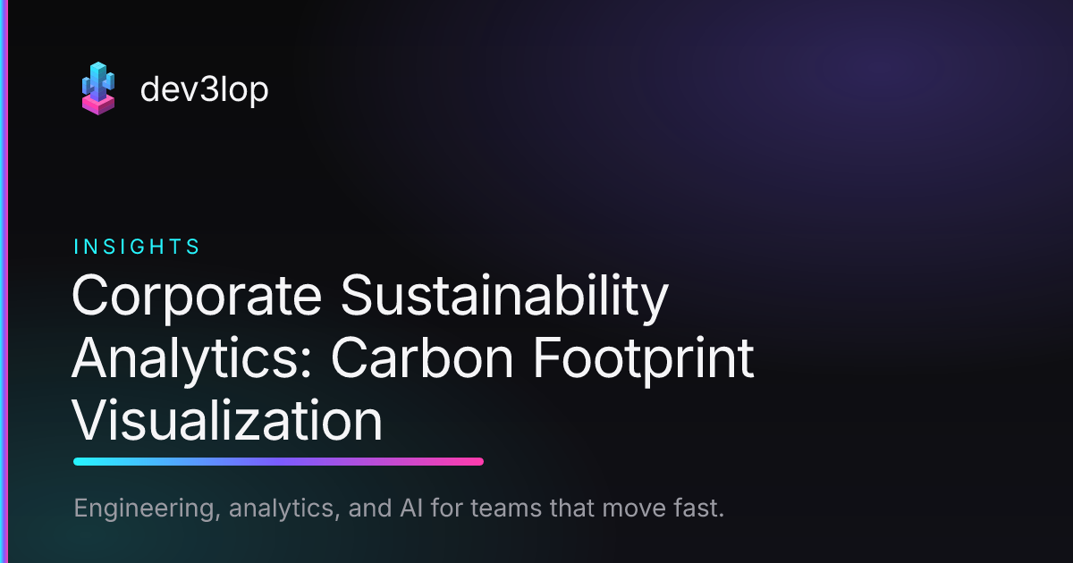 Footprint Visualization Corporate Sustainability Analytics: Carbon Footprint Visualization ...