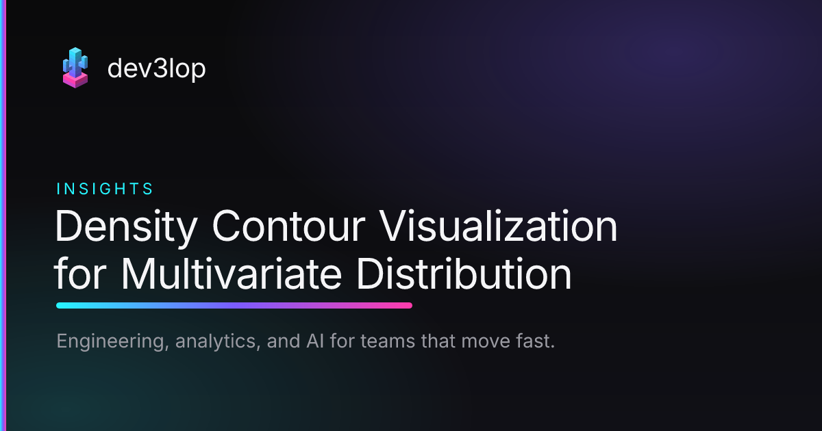Density Contour Visualization for Multivariate Distribution | Dev3lop