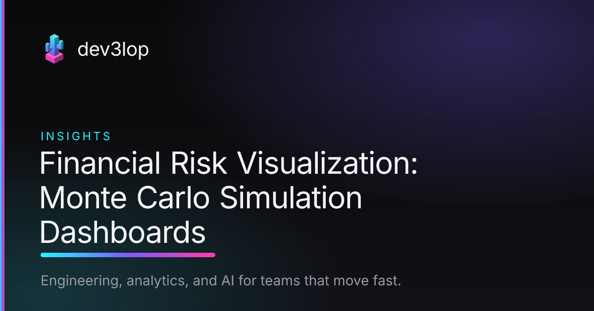 Investment Risk Visualization Financial Risk Visualization: Monte Carlo Simulation Dashboards | Dev3lop