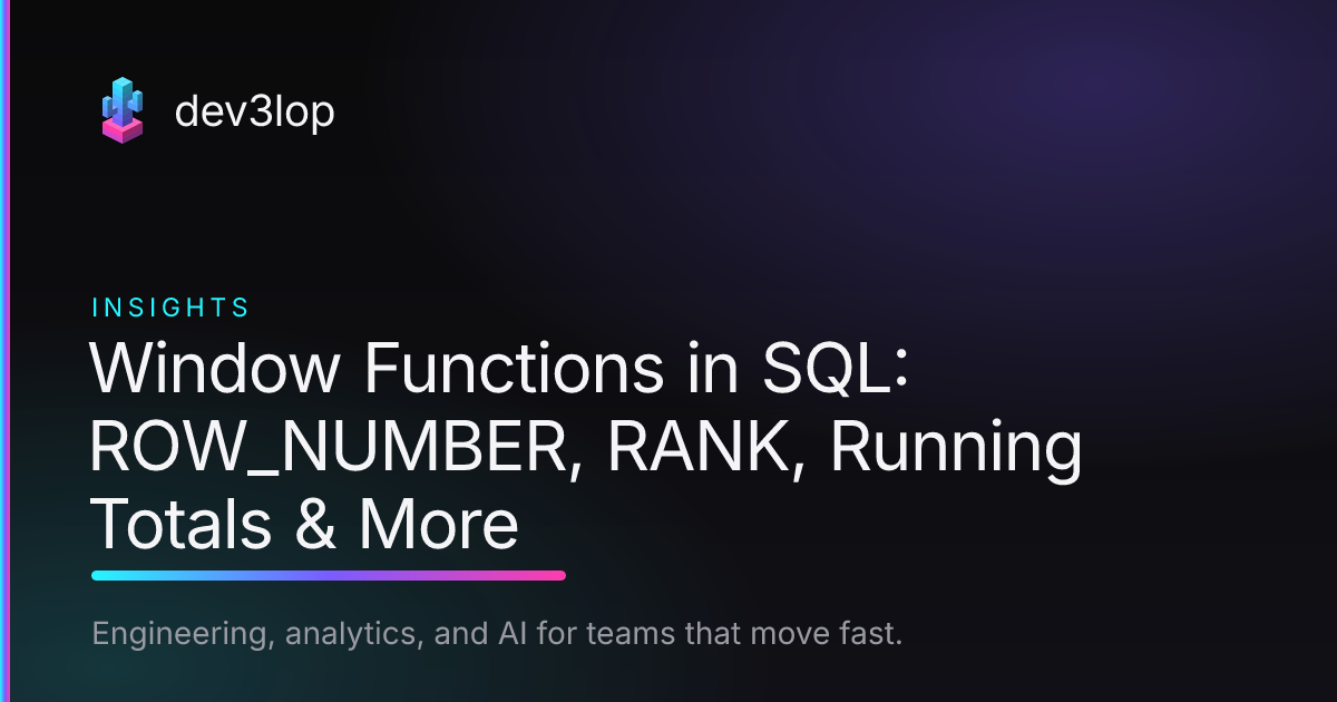 Implementing Custom Window Functions for Specialized Analytics | Dev3lop