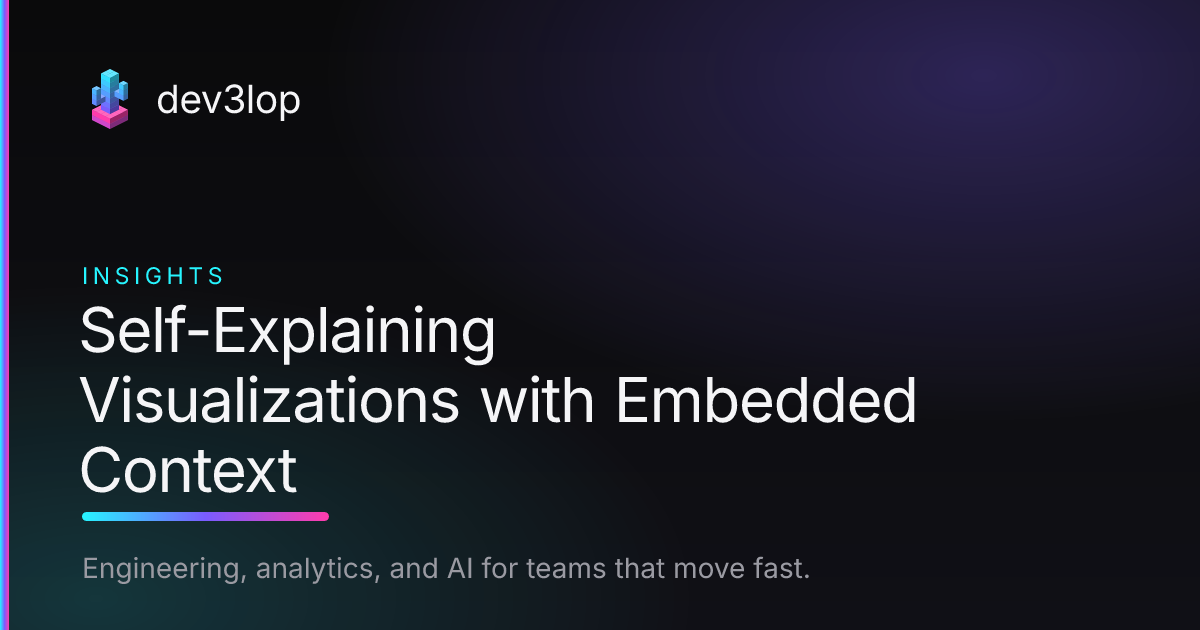Self-Explaining Visualizations with Embedded Context | Dev3lop