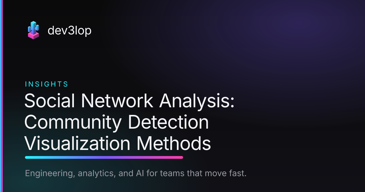 Social Network Analysis: Community Detection Visualization Methods ...