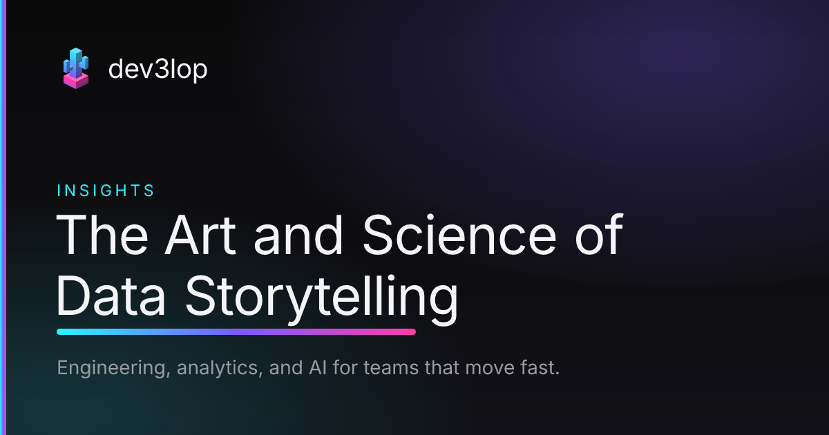 The Art and Science of Data Storytelling | Dev3lop