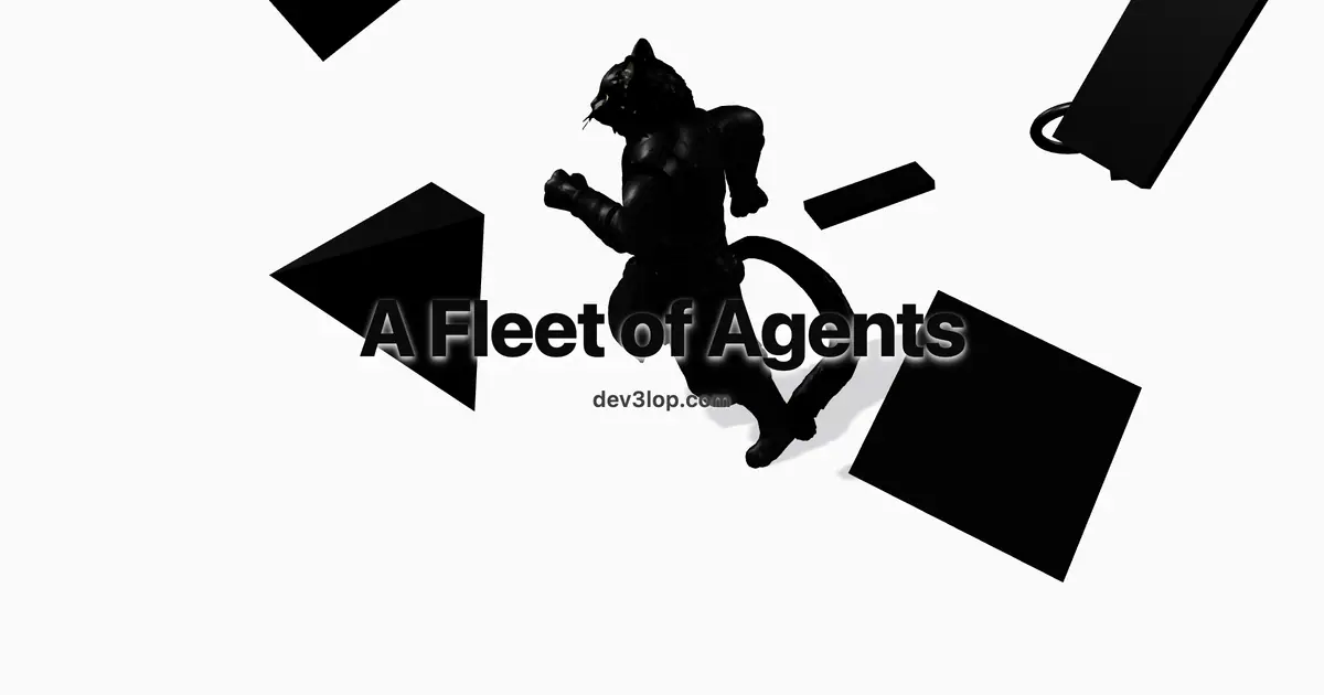 Dev3lop's Tigerblade mascot leading a fleet of autonomous AI coding agents that hardened dev3lop.com