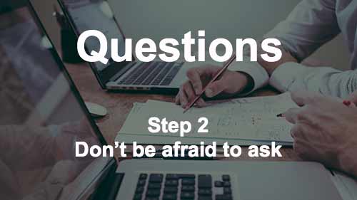 Writer's Block Meme - how to get rid of writer's block step 2 - questions don't be afraid to ask image