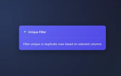 ET1’s Unique Filter Node
